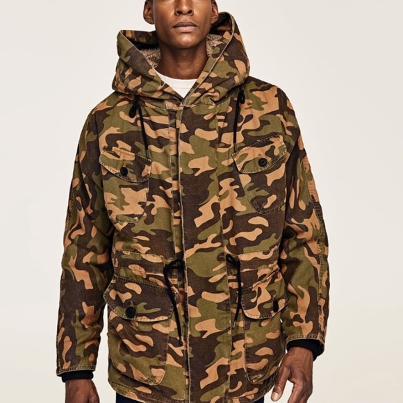 🆕✨ Camouflage Faux Shearling Coat